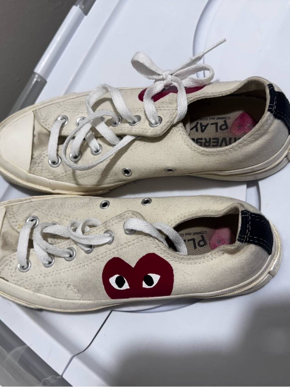 Comme des Garcon PLAY x Converse Women's Chuck Taylor All Star Low-Top Sneakers
